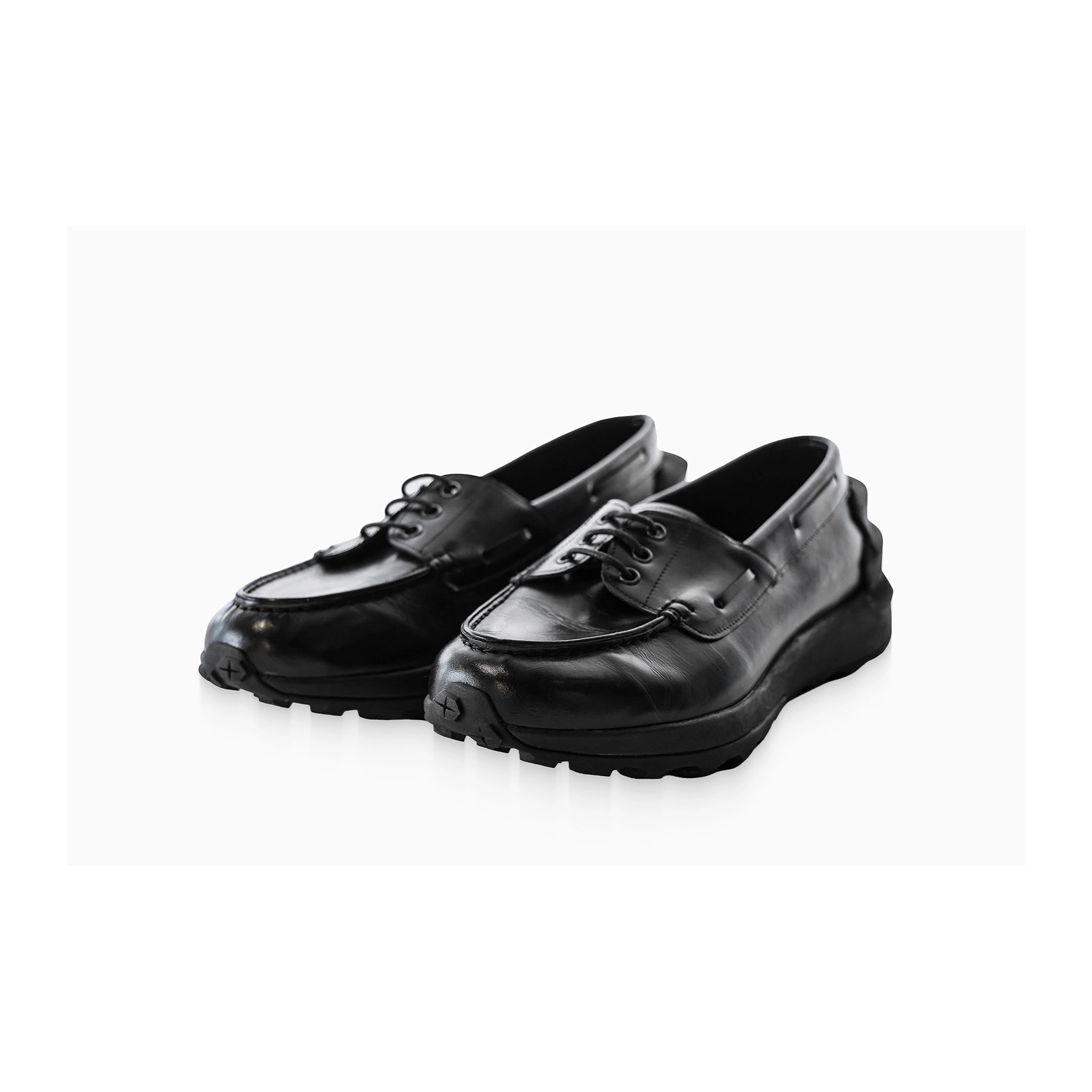 【美品】LONDON BROWN＊レザーシューズ vibramソール architecture DECK SHOES | LONDON BROWN JAPAN