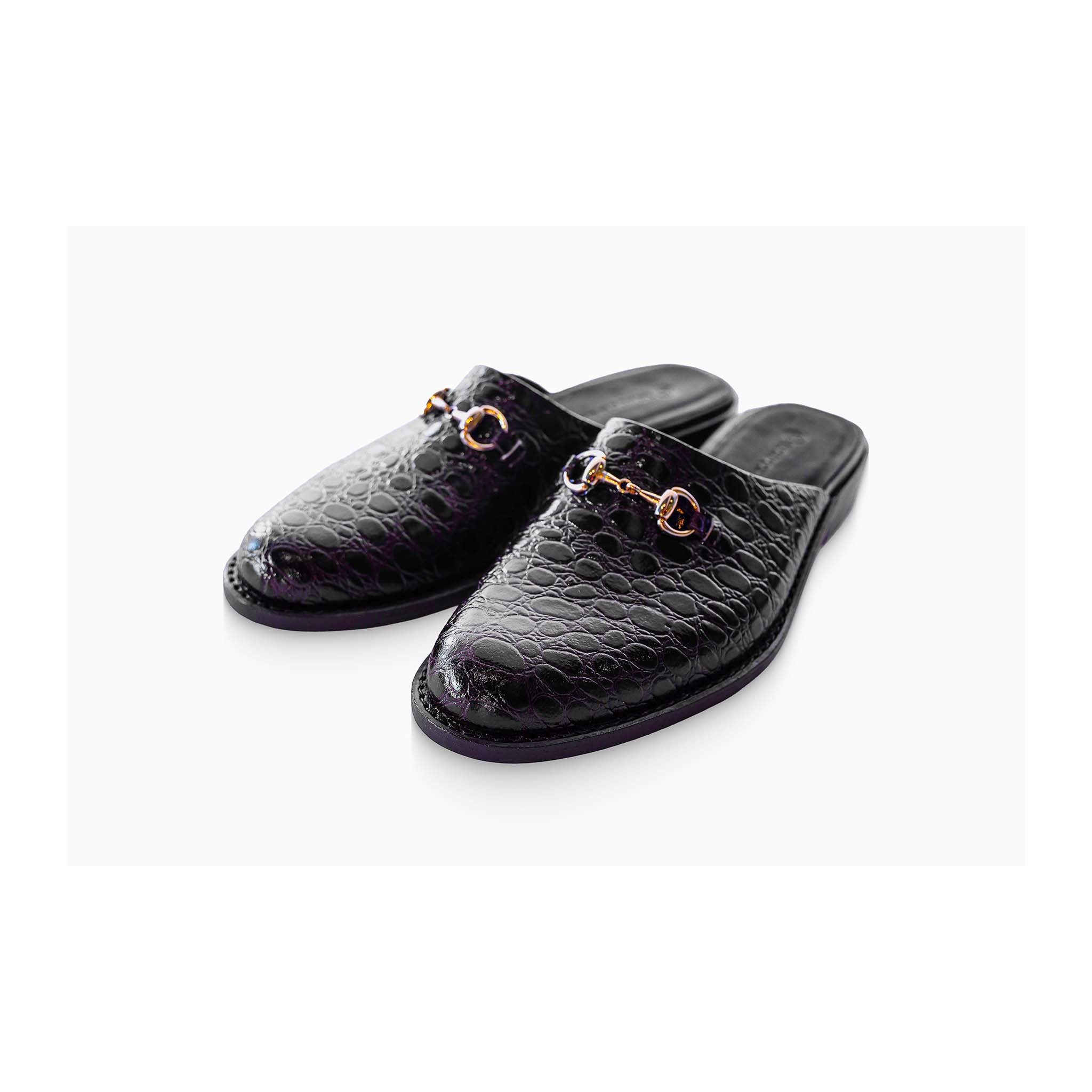 ロンドンブラウン　サンタク　型押しビットサンダル　ローファー　ミュール　42 ADRIEN】 BIT (SANTAKU × LONDON BROWN) – LONDON BROWN JAPAN