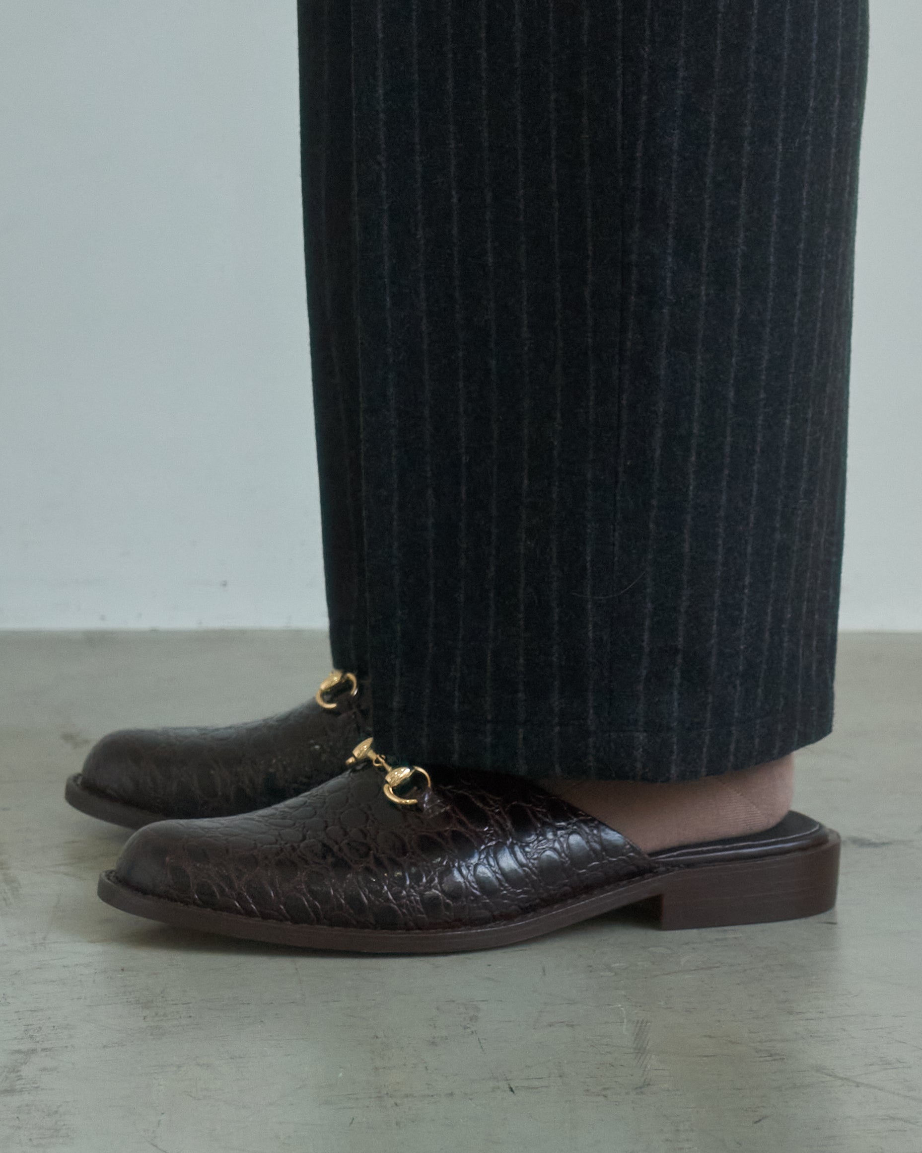 ロンドンブラウン　サンタク　型押しビットサンダル　ローファー　ミュール　42 ADRIEN】 BIT (SANTAKU × LONDON BROWN) – LONDON BROWN JAPAN